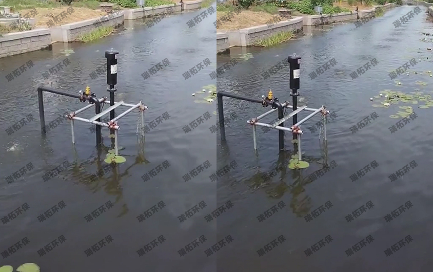 8月9號(hào)完工的沉水風(fēng)機(jī)雙排曝氣案例 8月9號(hào)完工的沉水風(fēng)機(jī)雙排曝氣案例